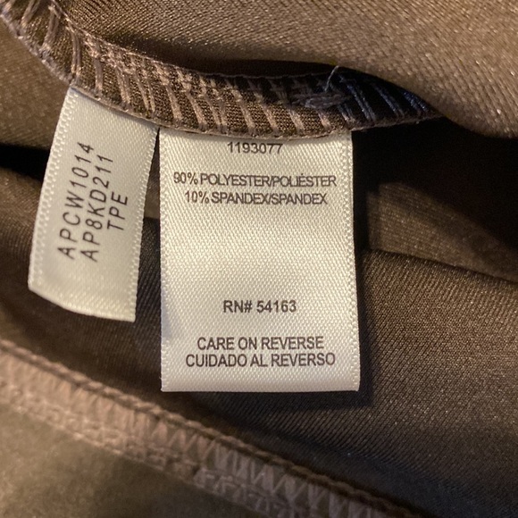 Andrew Marc Faux Suede Pull-on Pants Slim Fit Soft Brown Size S - Picture 10 of 10